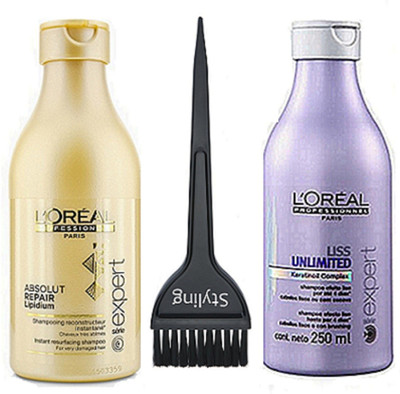 styling Of Hair Brush, L'oreal Liss Unlimited Hair Shampoo 250ml With Absolut Repair Lipidium Shampoo 250ml(Set of 3)
styling Of Hair Brush, L'oreal Liss Unlimited Hair Shampoo 250ml With Absolut Repair Lipidium Shampoo 250ml(Set of 3)