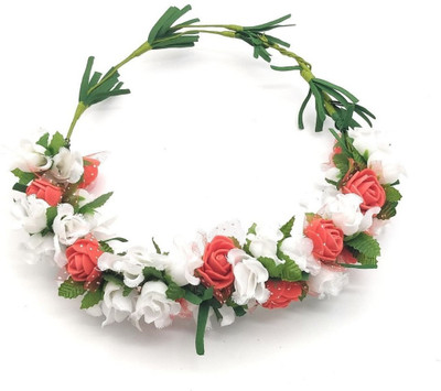 Satyam Kraft Adjustable Wooden Stick Floral Tiara of White Flower and red, Green Pollen for Girls Floral Crown (White) Hair Accessory Set(White)
Satyam Kraft Adjustable Wooden Stick Floral Tiara of White Flower and red, Green Pollen for Girls Floral Crown (White) Hair Accessory Set(White)