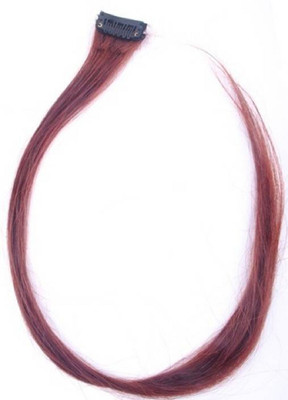 AASA Extensions For Women, Highlight Clips human hair Straight Long, maroon Hair Extension