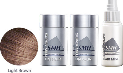 Super Million Hair Light Brown Combo (2 Fibers & 1 Mist) Extreme Hold Hair Volumizer Hair Building Fibers(20 g)
Super Million Hair Light Brown Combo (2 Fibers & 1 Mist) Extreme Hold Hair Volumizer Hair Building Fibers(20 g)