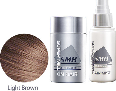 Super Million Hair Light Brown Set (1 Fibers & 1 Mist) Extreme Hold Hair Volumizer Hair Building Fibers(10 g)
Super Million Hair Light Brown Set (1 Fibers & 1 Mist) Extreme Hold Hair Volumizer Hair Building Fibers(10 g)