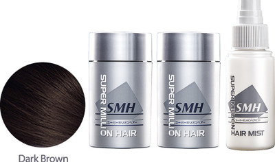 Super Million Hair Dark Brown Combo (2 Fibers & 1 Mist) Extreme Hold Hair Volumizer Hair Building Fibers(20 g)
Super Million Hair Dark Brown Combo (2 Fibers & 1 Mist) Extreme Hold Hair Volumizer Hair Building Fibers(20 g)