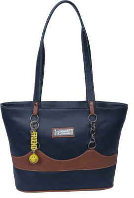 FD Fashion Soft Luggage Shoulder Bag(Blue, Tan)