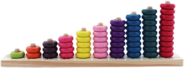 Tootpado Wooden Counting Board Abacus Number Stacker - (1TNG143) - Mathematics Rainbow Ring Puzzle(Multicolor)
Tootpado Wooden Counting Board Abacus Number Stacker - (1TNG143) - Mathematics Rainbow Ring Puzzle(Multicolor)