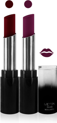 Medin paris matte long lasting moisturizing lipstick cosmetics makeup collection set of 2 color(maroon purple)
Medin paris matte long lasting moisturizing lipstick cosmetics makeup collection set of 2 color(maroon purple)