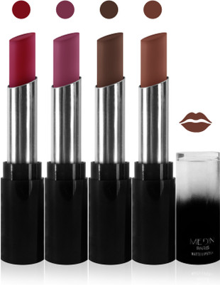 Medin paris matte long lasting moisturizing lipstick cosmetics makeup collection set of 4 color(l purple purple pink black brown l brown, 20 g)
Medin paris matte long lasting moisturizing lipstick cosmetics makeup collection set of 4 color(l purple purple pink black brown l brown, 20 g)