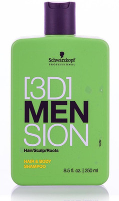 Schwarzkopf 3D Men Sion Hair & Body Shampoo - 250ml(250 ml)