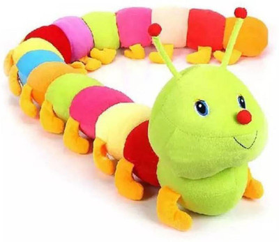 Fun & Joy Soft Multicolor Caterpillar - 45 cm(Multicolor)
