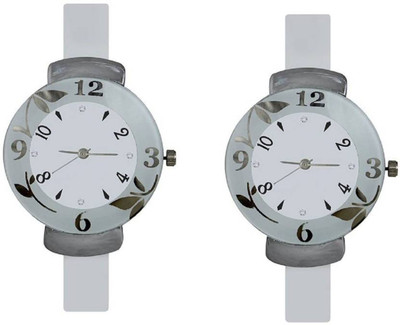 FabSale Best New Designer White PU Strap Stylish Attractive Round White Dial (Pack Of 2) Latest Analog Wrist Watch - For Women
FabSale Best New Designer White PU Strap Stylish Attractive Round White Dial (Pack Of 2) Latest Analog Wrist Watch - For Women