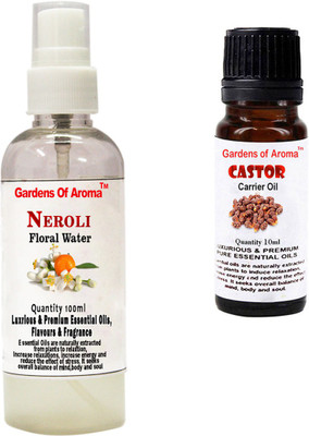 Gardens Of Aroma Neroli Floral Water And Castor Essential Oil(110 ml)
