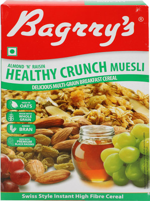 Bagrry's Almond N Raisin Healthy Crunch Muesli(500 g, Box)
