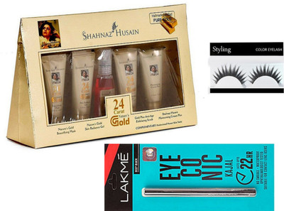 styling Eyelashes & Shahnaz Husaian 24 Carat Gold Facial Kit & Eyeconic Kajal(Set of 3)
styling Eyelashes & Shahnaz Husaian 24 Carat Gold Facial Kit & Eyeconic Kajal(Set of 3)
