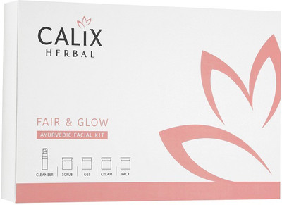 Calix Herbal Fair & Glow Ayurvedic Facial Kit Creamy Whitening Beneficiation Enriched with Lemon and Berries 50 g
Calix Herbal Fair & Glow Ayurvedic Facial Kit Creamy Whitening Beneficiation Enriched with Lemon and Berries 50 g