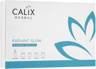 Calix Herbal Radiant Glow Ayurvedic Facial Kit Sensational Innovation for Skin Radiance Enriched with Aloevera and Almond 50 g
Calix Herbal Radiant Glow Ayurvedic Facial Kit Sensational Innovation for Skin Radiance Enriched with Aloevera and Almond 50 g