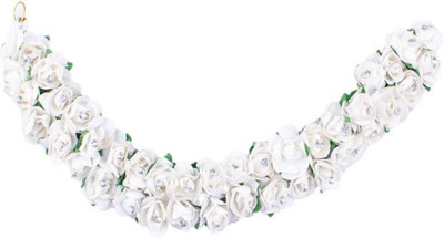 Majik Fashionable Gajra For Girls Bun(White)