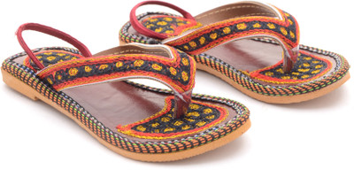 Little Palz Boys & Girls Sling Back Flats(Multicolor