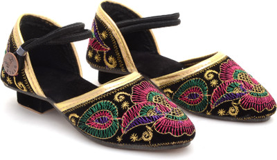Little Palz Girls Sling Back Heels(Multicolor