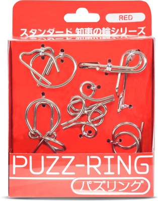 Hanayama Metal Wisdom Puzzle Set Japanese Technology(6 Pieces)
