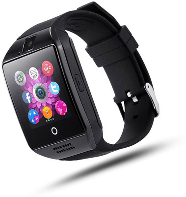 Padraig Q18 Smart Watch Bluetooth Smartwatch Phone with Camera TF SIM Card Slot Black Smartwatch(Black Strap Free Size) 
Padraig Q18 Smart Watch Bluetooth Smartwatch Phone with Camera TF SIM Card Slot Black Smartwatch(Black Strap Free Size)