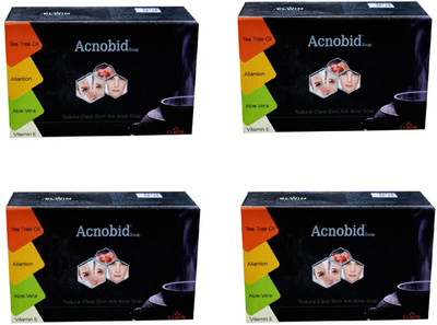 Elwin Acnobid Natural Clear Skin Anti Acne Soap(300 g, Pack of 4)