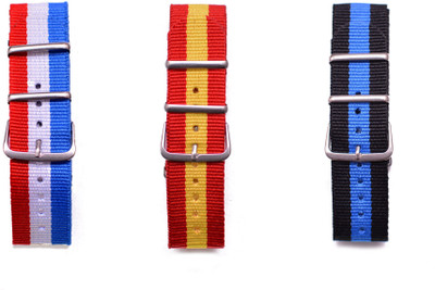 WM Make Your Own Watch By WM- NATO Multicolored Straps (ONLY Straps)-MYOW COLLECTION (All Straps in this collection-22 mm except Black Strap-20 mm,Military Strap -20 mm) myow-france-spain-bk-bu myow-france-spain-bk-bu-boys 22 mm Nylon Watch Strap(Multicol
WM Make Your Own Watch By WM- NATO Multicolored Straps (ONLY Straps)-MYOW COLLECTION (All Straps in this collection-22 mm except Black Strap-20 mm,Military Strap -20 mm) myow-france-spain-bk-bu myow-france-spain-bk-bu-boys 22 mm Nylon Watch Strap(Multicol