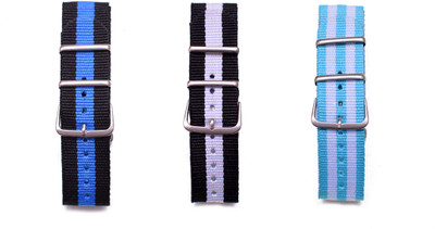 WM Make Your Own Watch By WM- NATO Multicolored Straps (ONLY Straps)-MYOW COLLECTION (All Straps in this collection-22 mm except Black Strap-20 mm,Military Strap -20 mm) myow-bk-bu-bk-w-bu-w myow-bk-bu-bk-w-bu-w-boys 22 mm Nylon Watch Strap(Multicolor)
WM Make Your Own Watch By WM- NATO Multicolored Straps (ONLY Straps)-MYOW COLLECTION (All Straps in this collection-22 mm except Black Strap-20 mm,Military Strap -20 mm) myow-bk-bu-bk-w-bu-w myow-bk-bu-bk-w-bu-w-boys 22 mm Nylon Watch Strap(Multicolor)