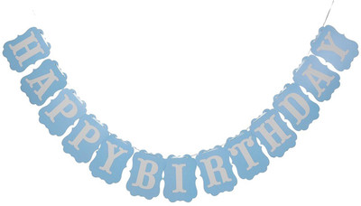 PARTY PROPZ Happy Birthday Banner is a great party suppliers. Color Sky Blue Banner(10 ft, Pack of 1)
PARTY PROPZ Happy Birthday Banner is a great party suppliers. Color Sky Blue Banner(10 ft, Pack of 1)