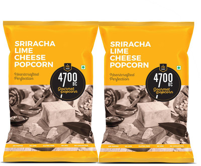 4700BC Popcorn Sriracha Lime Cheese Pouch, 75g (Pack of 2) Sriracha Lime Cheese Popcorn(75 g, Pack of 2)