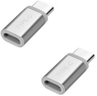 techdeal Set of 2Type-C Male to Micro USB Female Converter METAL (Silver) USB Adapter(Silver)
techdeal Set of 2Type-C Male to Micro USB Female Converter METAL (Silver) USB Adapter(Silver)