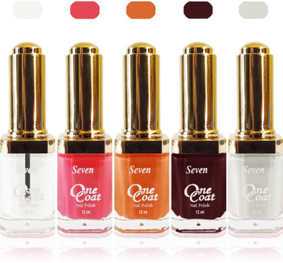 Seven one coat velvet matte nail polish exclusive color range set of 5 white clear maroon musted pink
Seven one coat velvet matte nail polish exclusive color range set of 5 white clear maroon musted pink