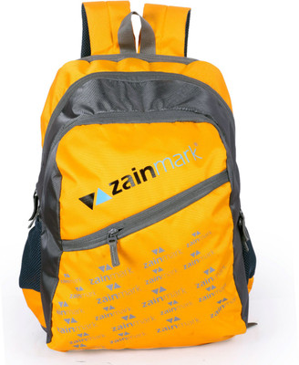 Zainmark Stylish 21 L Backpack(Yellow, Grey)