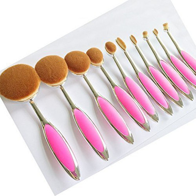 TOPBeauty 10pcsset Tooth Brush Shape Oval Makeup Brush Toothbrush Set Professional Foundation Powder Brush Kits(Pack of 10)
TOPBeauty 10pcsset Tooth Brush Shape Oval Makeup Brush Toothbrush Set Professional Foundation Powder Brush Kits(Pack of 10)