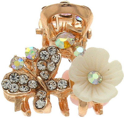 Anuradha ARt jewellery Butterfly hair Clip Hair Claw(Gold)