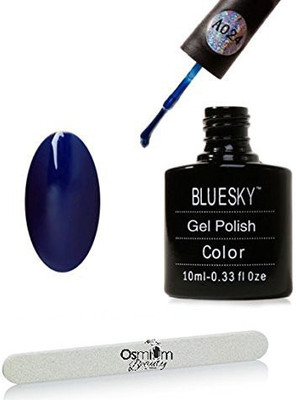 Blue Sky UvLed Curing Gel Nail Polish Navy Seals Blue