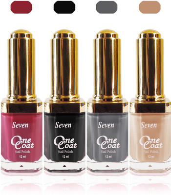 Seven one coat velvet matte nail polish exclusive color range set of 4 skin brown grey purple black
Seven one coat velvet matte nail polish exclusive color range set of 4 skin brown grey purple black