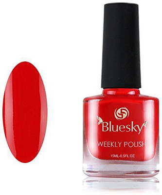 Blue Sky One Week Number 22 Air Dry Nail Polish Red