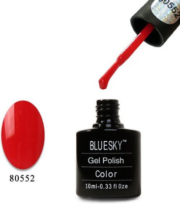 Blue Sky 80552 14 Day Wear Soak Off Uv Gel Nail Polish Red