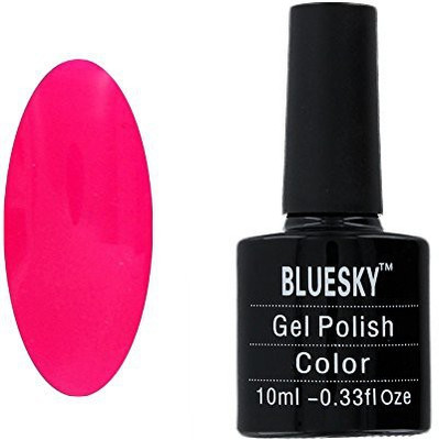 Blue Sky Gel Polish Neon Cherise Pink