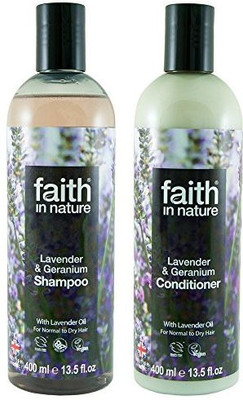 Faith In Nature Lavender & Geranium Shampoo & Conditioner(400 ml)