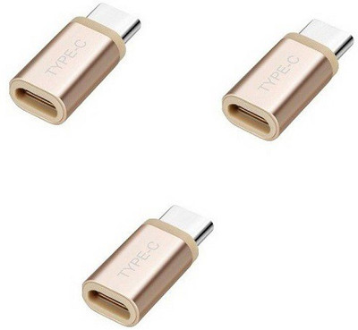 techdeal Set of 3Type-C Male to Micro USB Female Converter METAL (Gold) USB Adapter(Gold)
techdeal Set of 3Type-C Male to Micro USB Female Converter METAL (Gold) USB Adapter(Gold)
