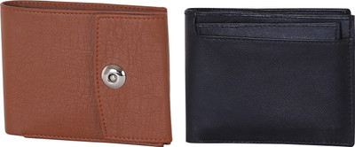 Martell Men Black Artificial Leather Wallet(4 Card Slots), Brown