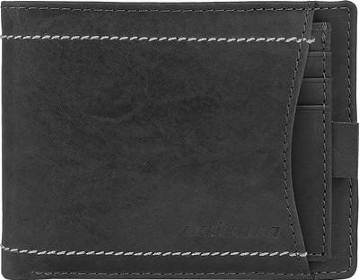 OAISARA Men Blue Genuine Leather Wallet(3 Card Slots)