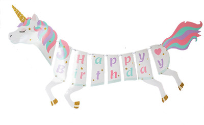 PARTY PROPZ Unicorn Happy Birthday Banner for Unicorn Party Supplies Banner(15 ft, Pack of 1)
PARTY PROPZ Unicorn Happy Birthday Banner for Unicorn Party Supplies Banner(15 ft, Pack of 1)