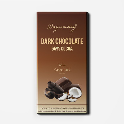 Daynmerry 65% Dark Chocolate with Coconut - 100 gm- Pack of 6 Bars(Pack of 6, 600 g)
Daynmerry 65% Dark Chocolate with Coconut - 100 gm- Pack of 6 Bars(Pack of 6, 600 g)
