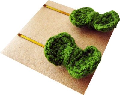 LA Riyo Crochet Handmade Clip 1616 Hair Clip(Green)