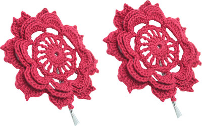 LA Riyo Crochet Handmade Clip 593 Hair Clip(Pink)