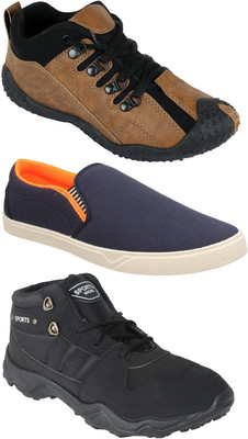 Pexlo Pack of 3 Sports & Casual Shoes (Loafers Shoes) Casuals For Men(Brown, Navy, Black
Pexlo Pack of 3 Sports & Casual Shoes (Loafers Shoes) Casuals For Men(Brown, Navy, Black