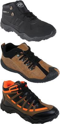 Pexlo Pack of 3 Sports Shoes (Running Shoes) Casuals For Men(Black, Brown, Orange
Pexlo Pack of 3 Sports Shoes (Running Shoes) Casuals For Men(Black, Brown, Orange