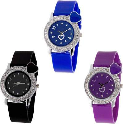 OpenDeal Stylish New Heart Diamond Stuneded Combo Watch For Girls & Women OD-81-16 Watch - For Girls
OpenDeal Stylish New Heart Diamond Stuneded Combo Watch For Girls & Women OD-81-16 Watch - For Girls