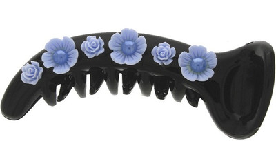 Anuradha Art Jewellery Designer Hair Clip Banana Clip(Blue)